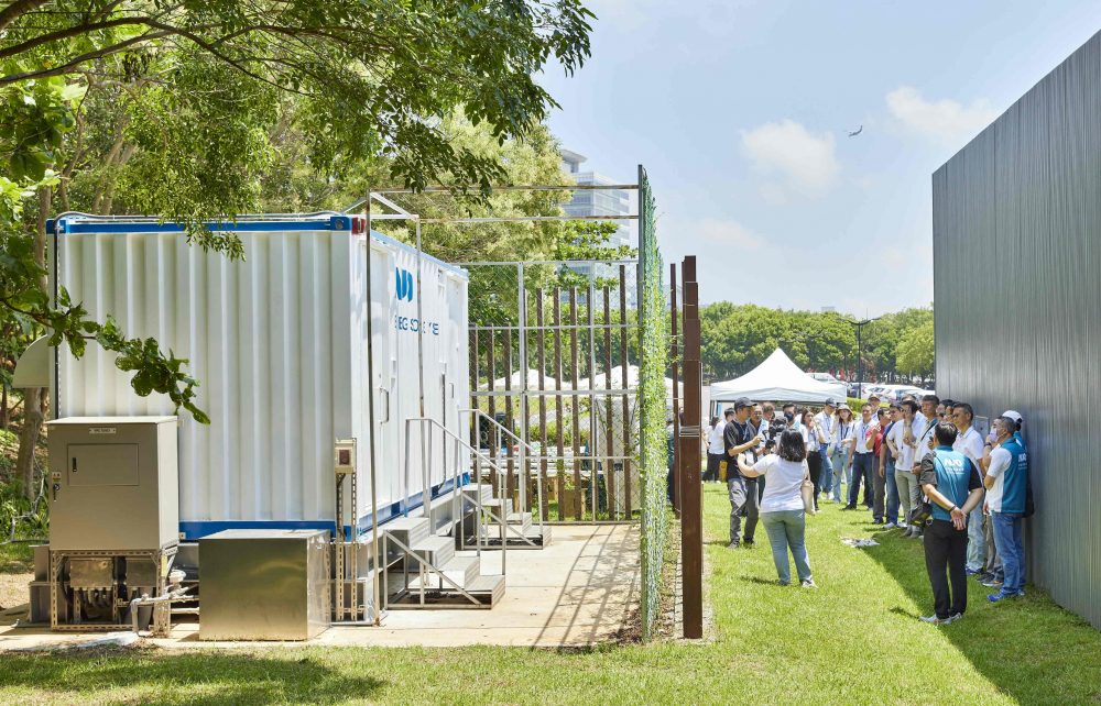 米兰milan西大墩窯文化館建置屋頂全綠電及儲能櫃，為兼具創能儲能的永續綠能場域