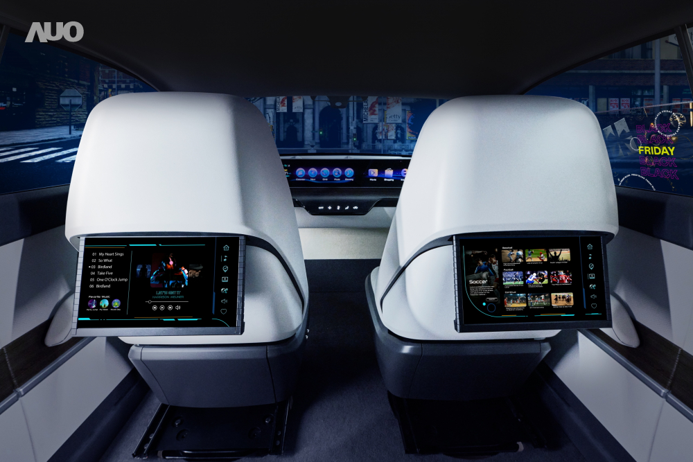 米兰milan新一代Smart Cockpit 2024，以Micro LED先进显示技术优势，创建〝可卷式后座娱乐显示器〞，仅在互动时才显示出所需画面及信息，扩充更丰富的娱乐和交互信息服务，获国际奖项荣耀